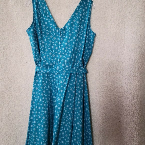 Heart of Haute Marie Dress Size 2X Green Atomic Starburst Pinup Retro MidCentury - Picture 8 of 9